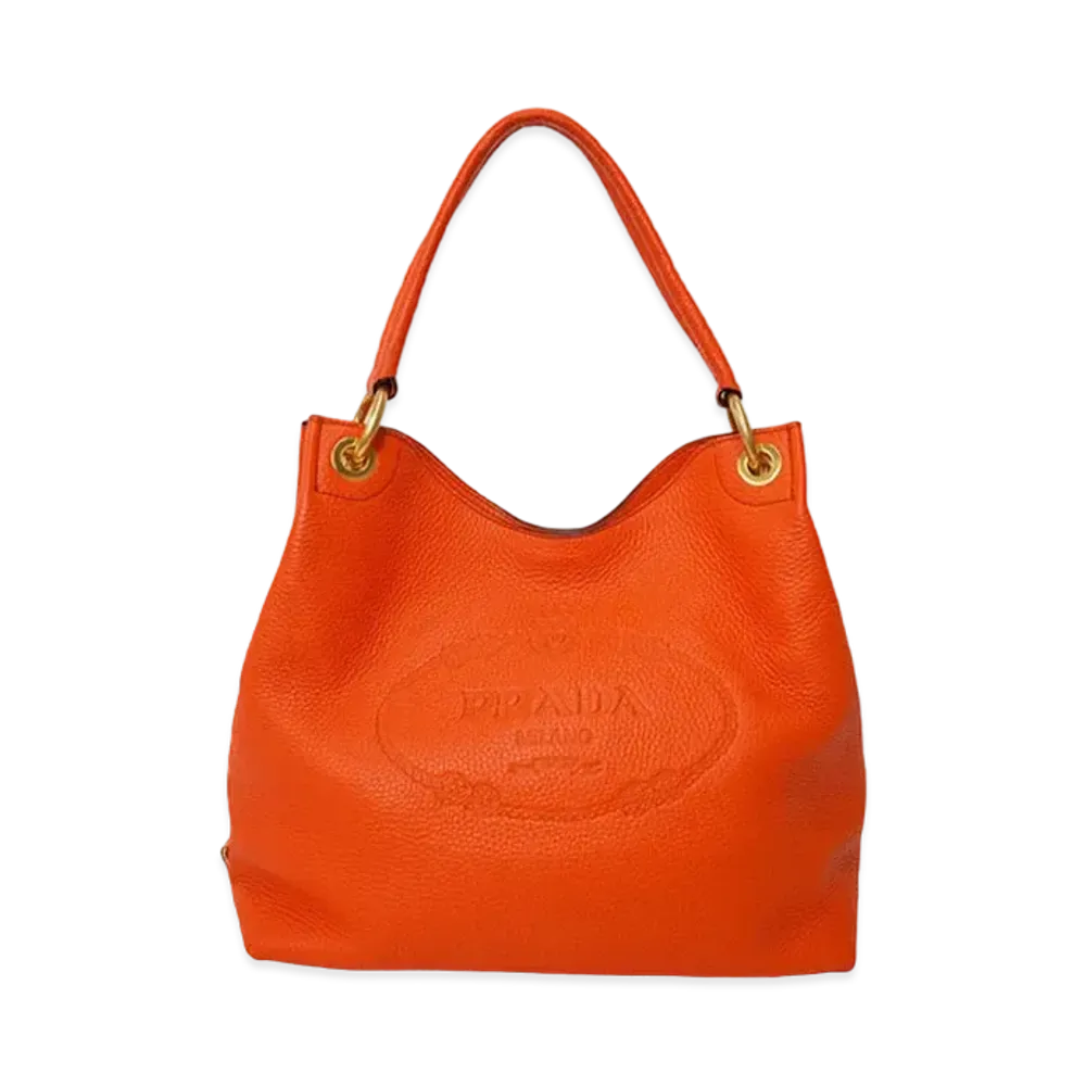 PRADA Logo One Shoulder Bag "Orange"