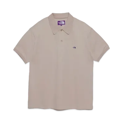 The North Face PURPLE LABEL Moss Stitch Field Short Sleeve Polo "Light Beige"