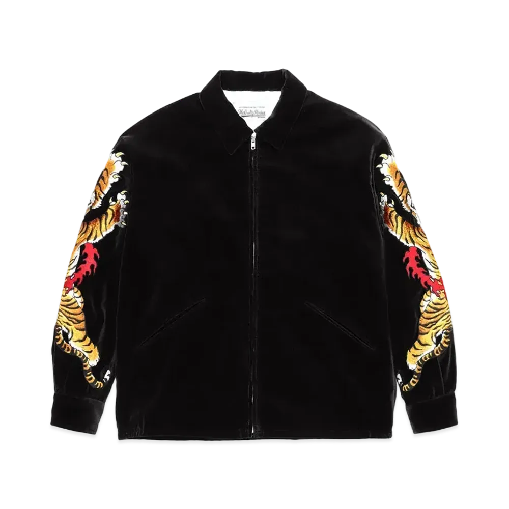 WACKO MARIA TIM LEHI / VELOUR VIETNAM JACKET "Black"