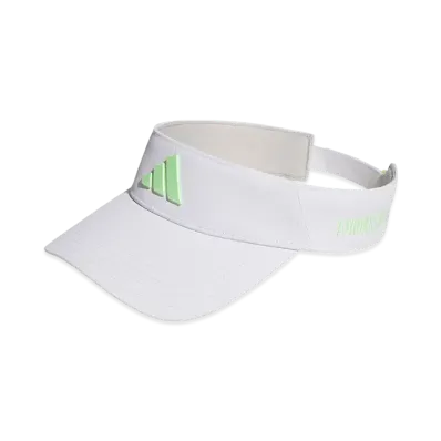 adidas Side Logo Visor "White/Green Spark"