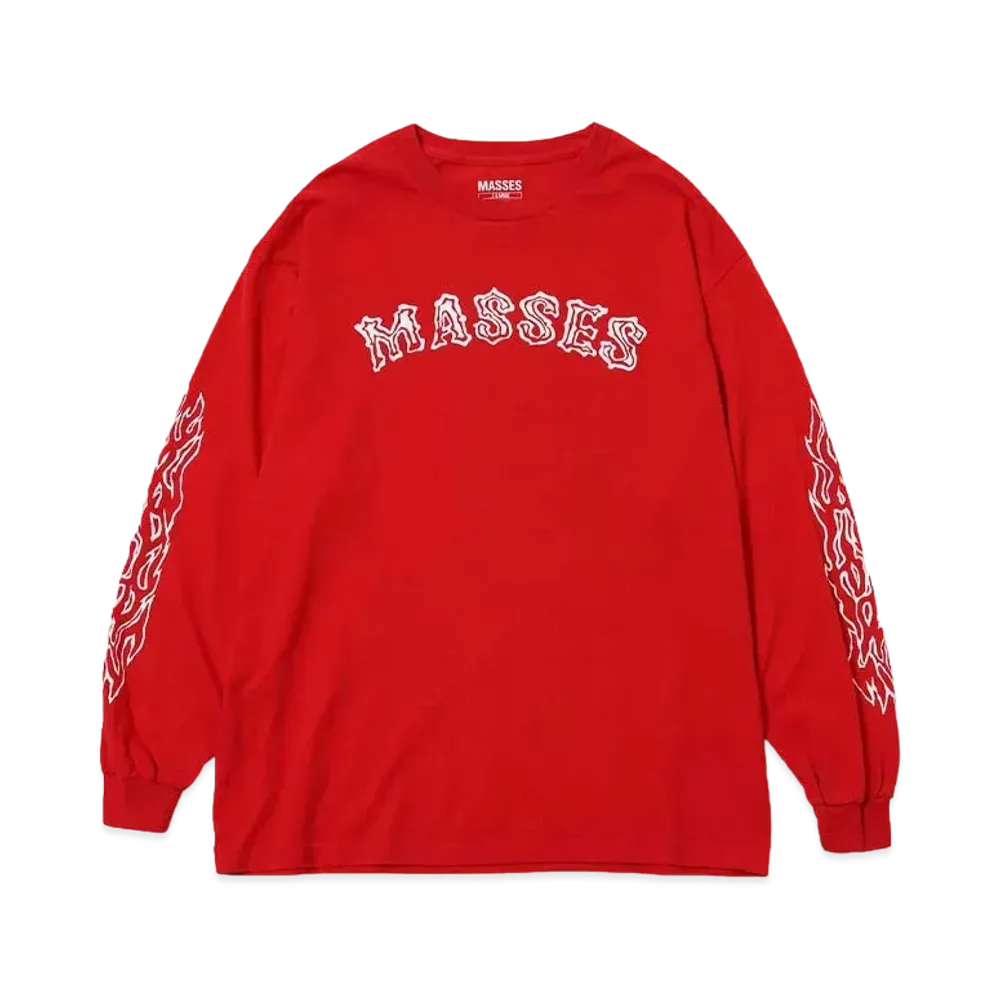 MASSES L/S TWIN SKULL "RED"