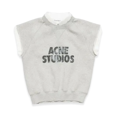 Acne Studios Layered Fleece Vest "Grey Melange"