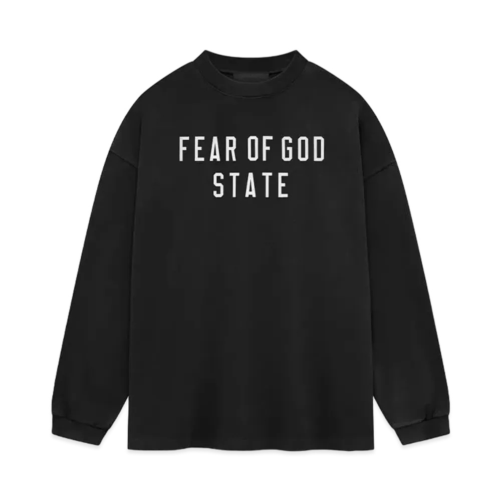 FEAR OF GOD Essential Heavy Longsleeve Tee "Black"
