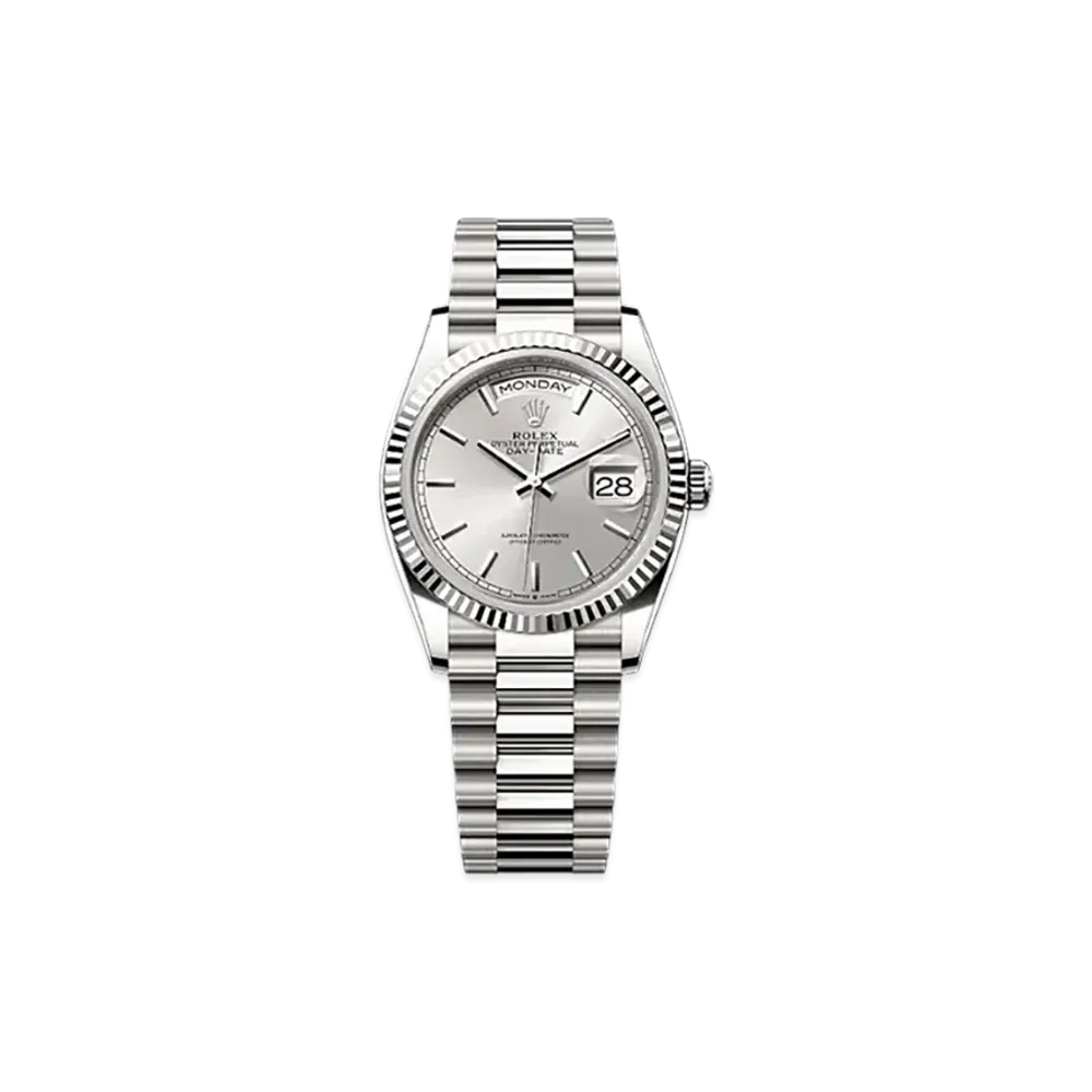 ROLEX Day-Date 36 White Gold "Grey"