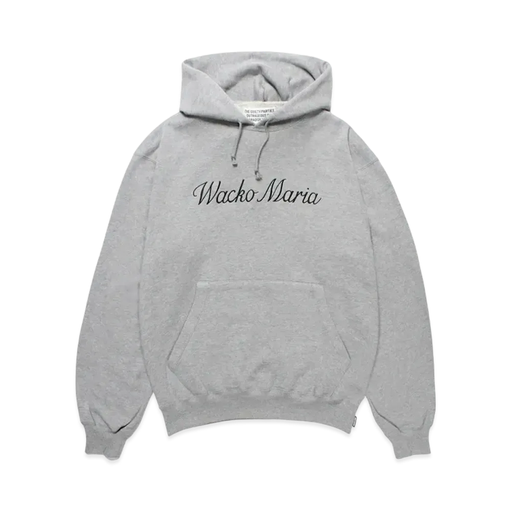 WACKO MARIA Middle Weight Pullover Hooded Sweat Shirt "Gray"