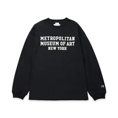 V.A. x The Metropolitan Museum of Art x Champion L/S Tee "Black"