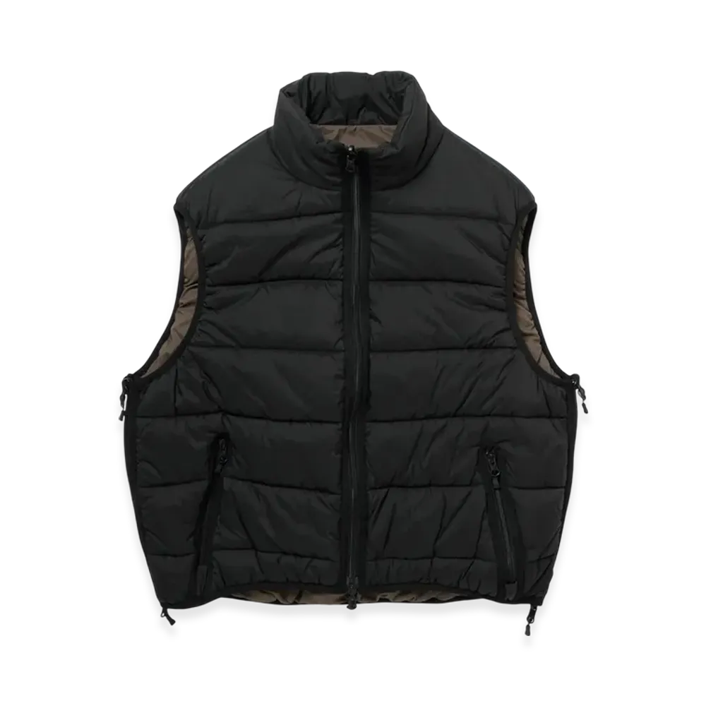 DAIWA PIER39 W'S Tech Reversible Climbers Puff Vest "Black x Brownkhaki"
