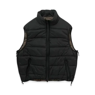 DAIWA PIER39 W'S Tech Reversible Climbers Puff Vest "Black x Brownkhaki"