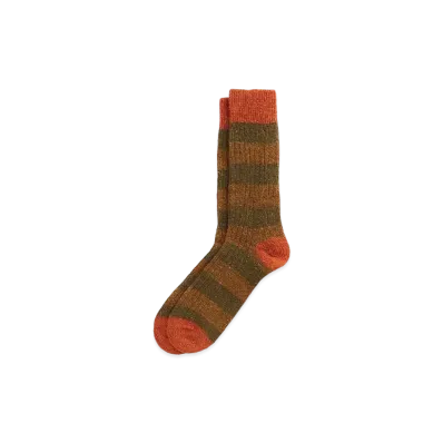 Barbour Horton Border Socks "Brown"