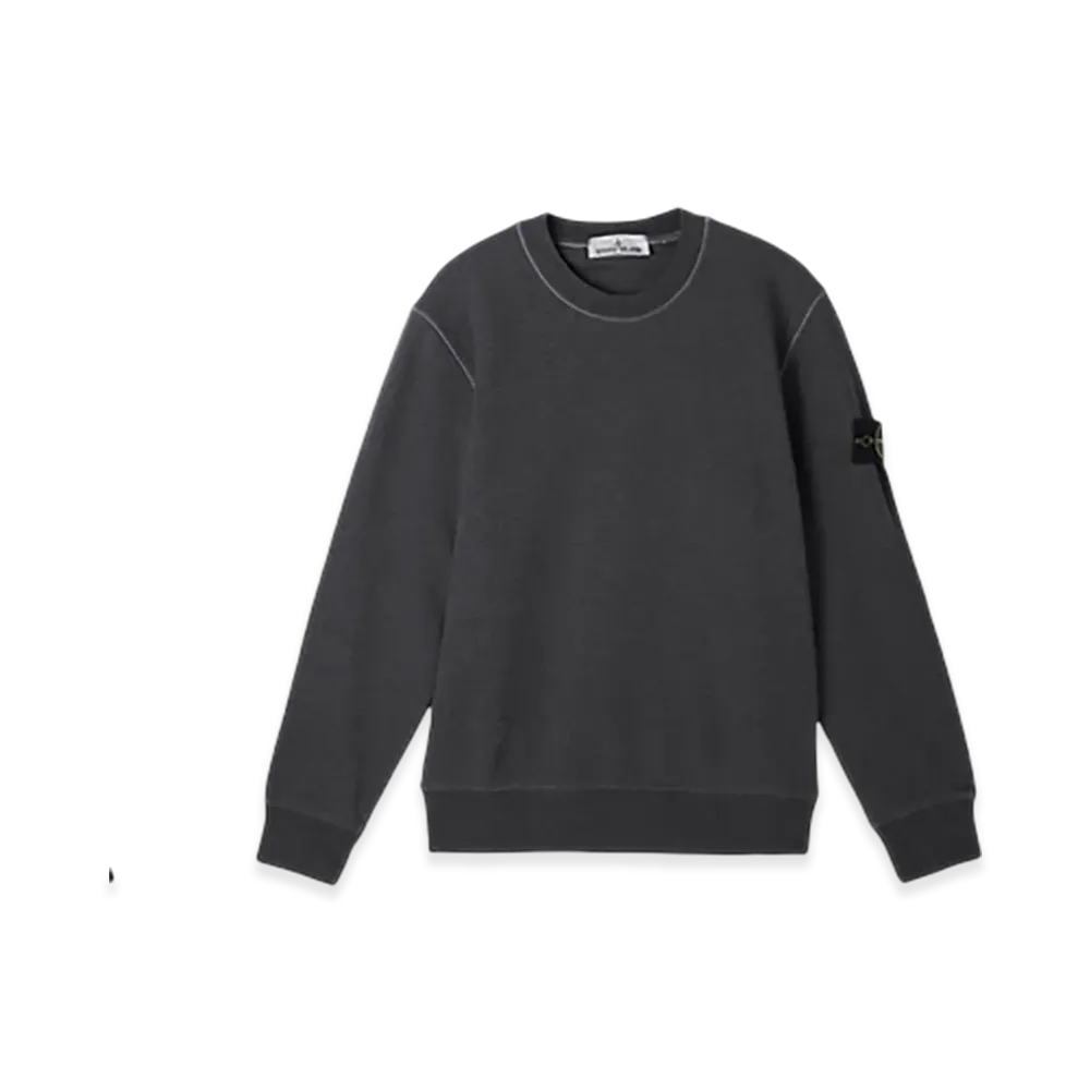 Stone Island Sweatshirt 6100044 Organic Cotton Fleece "Melangedarkgrey"