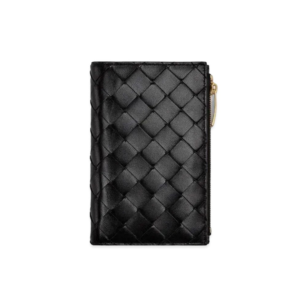 Bottega Veneta Bifold Zipped Wallet "Black"