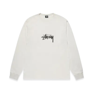 Stussy Small Stock LS Tee Pigment Dyed "Natural"