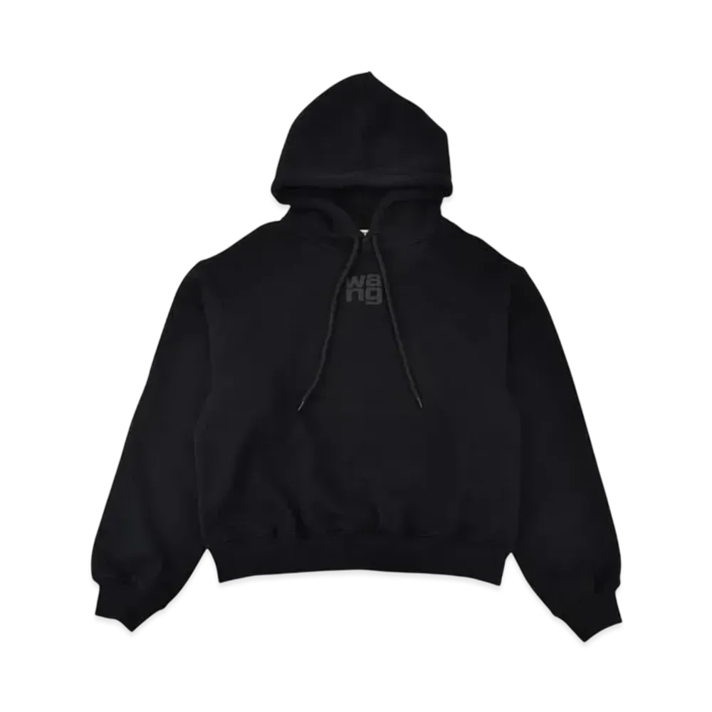Alexander Wang Essential Terry Hoodie "Black"