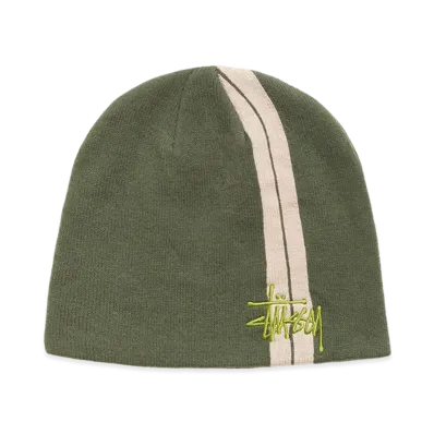 Stussy Double Stripe Skullcap "Olive"