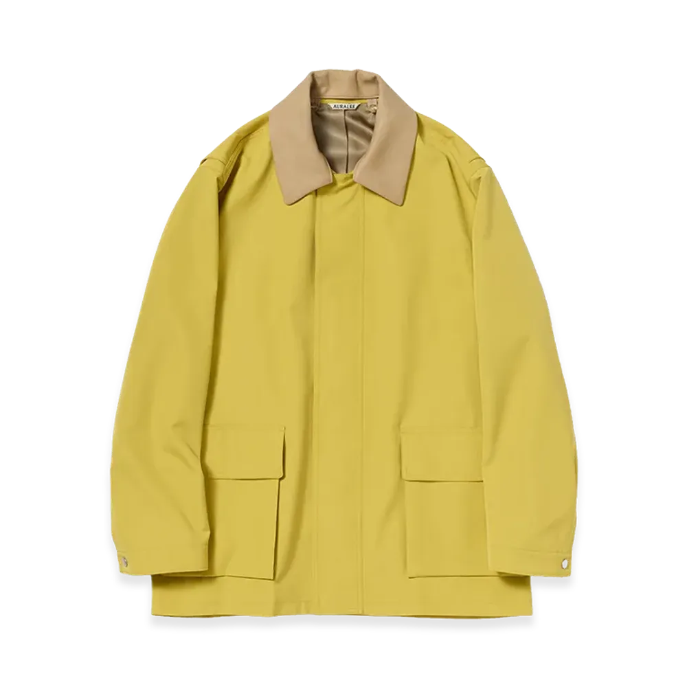 AURALEE Wool Max Canvas Blouson "Mustard Yellow"