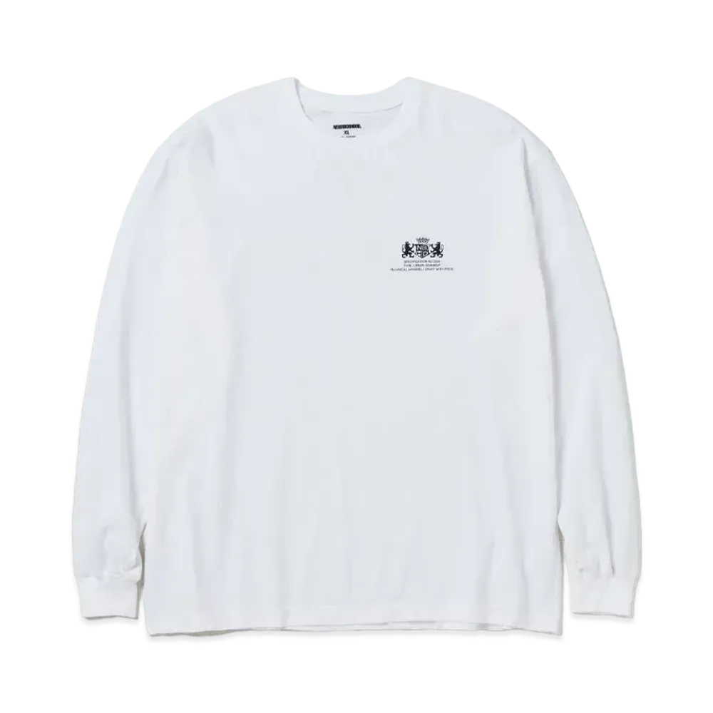 NEIGHBORHOOD NH . Tee LS-9 "White"