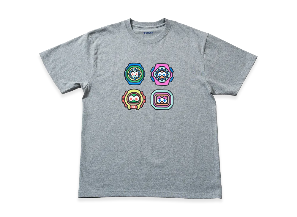 Casio G-Shock x NIGO Four Face Simple T-Shirt Gray "Gray"