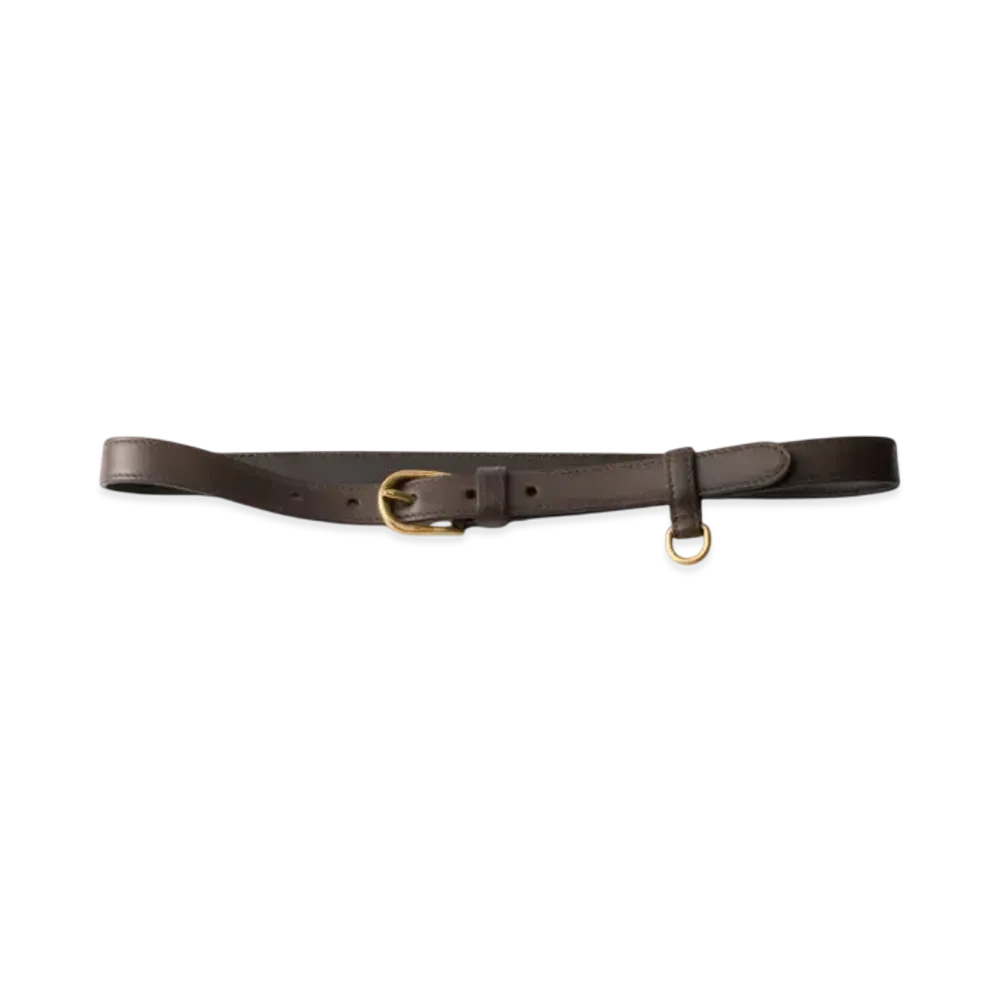 PRADA Leather Belt "Dark Brown"