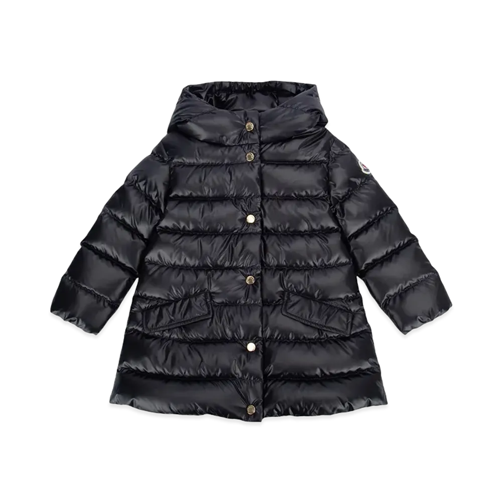 MONCLER Kids Ibida Long Coat "Dark Blue"