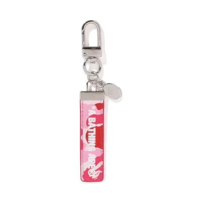 A BATHING APE ABC Camo Keychain "Pink"