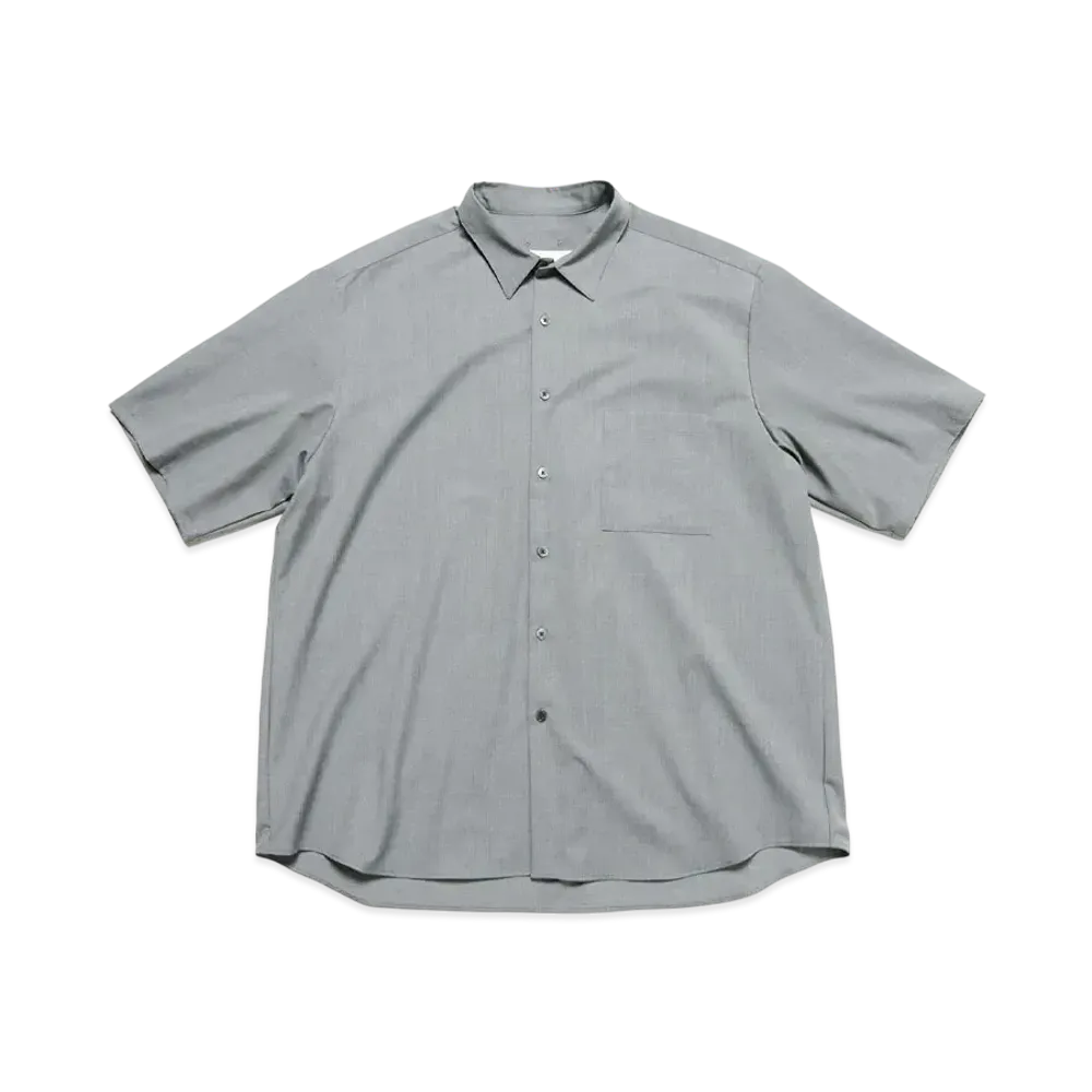 SOPHNET. Summer Stretch Wool S/S Shirt "Gray"