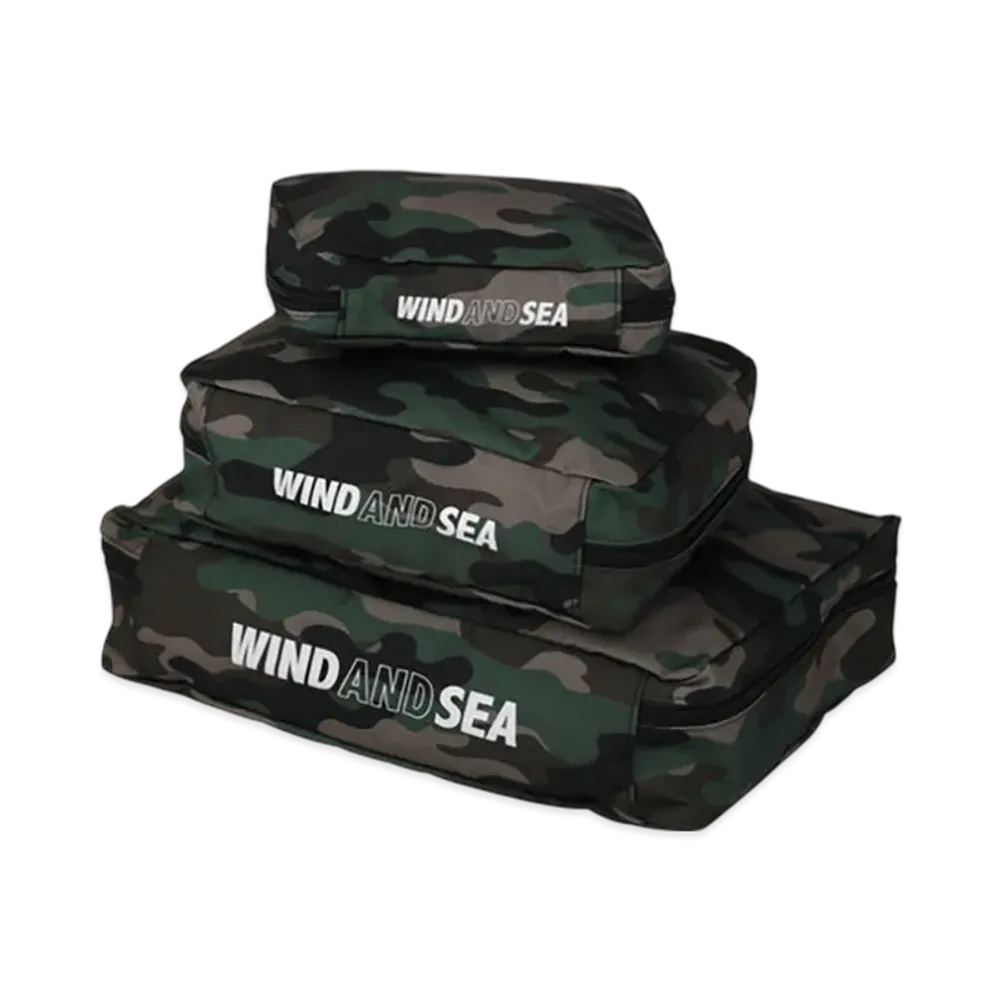WIND AND SEA 3P Travel Pouch "Camo"