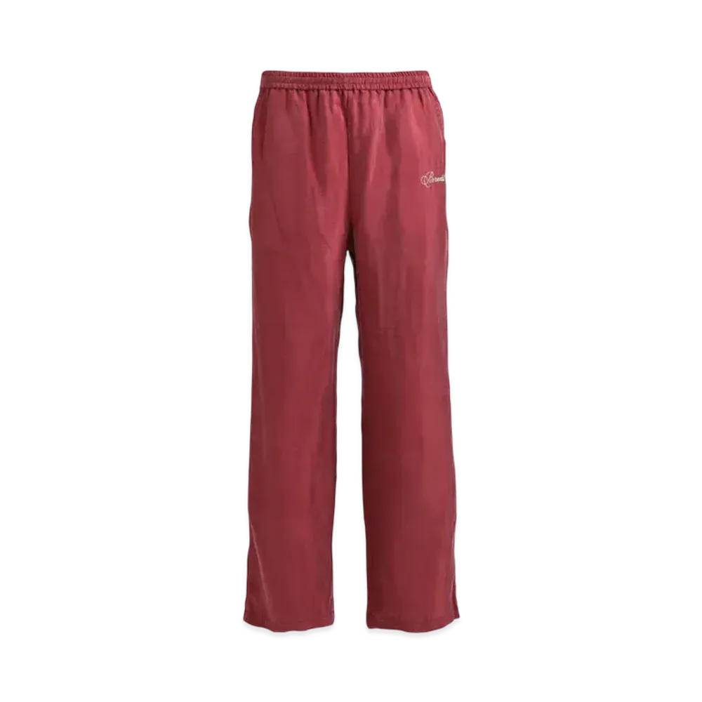 BREATH Script Logo Satin Pants "Wine"
