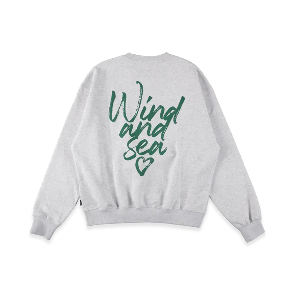 WIND AND SEA Heart Logo Sweatshirt "Gray"