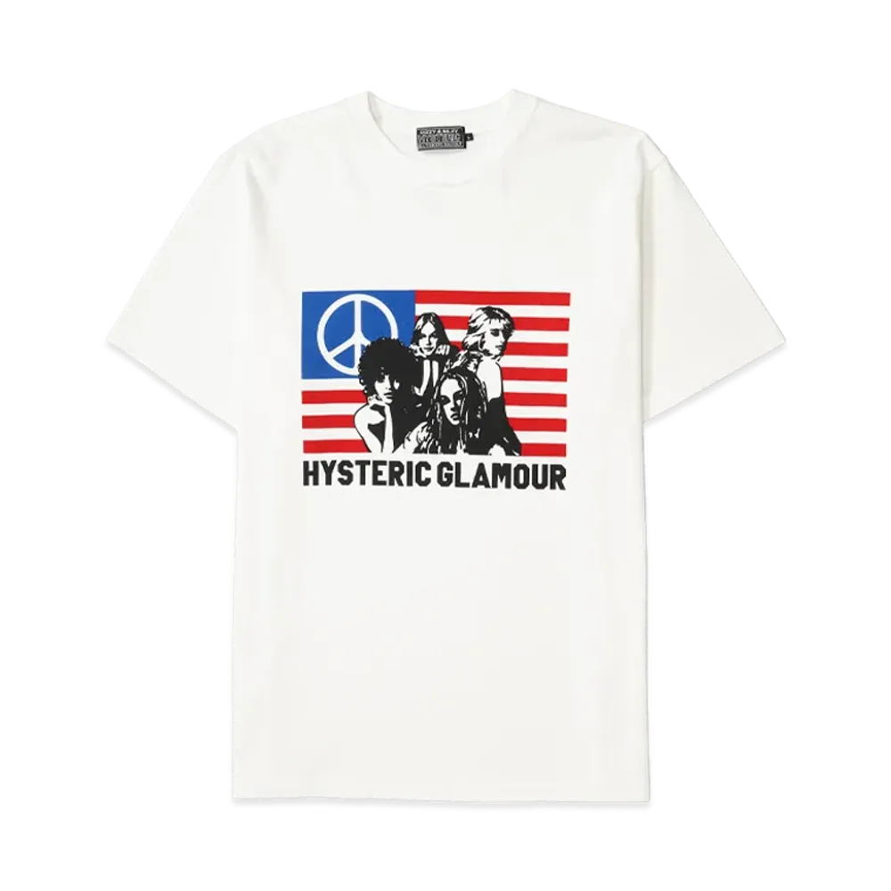 HYSTERIC GLAMOUR Free Bird Tee "White"