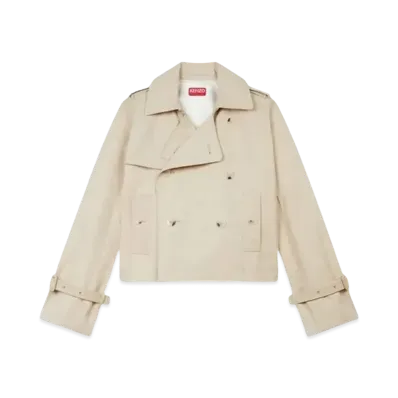 KENZO Short KIMONO Trench "Beige"