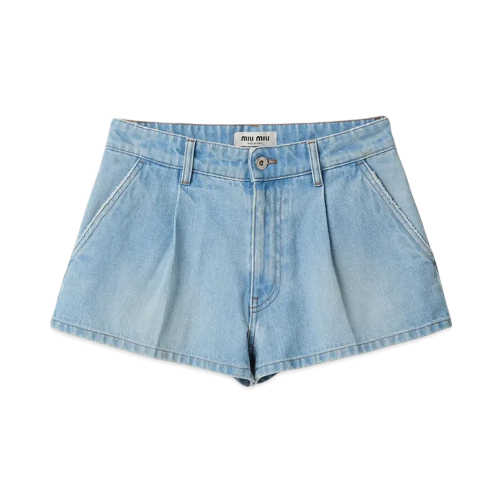 MIU MIU Denim Shorts "Sapphire Blue"