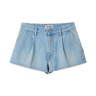 MIU MIU Denim Shorts "Sapphire Blue"