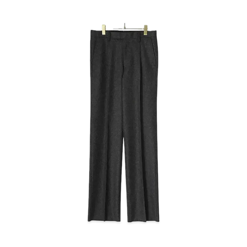 COMOLI FOX Flannel Suit Bottoms Only "Chacoal"