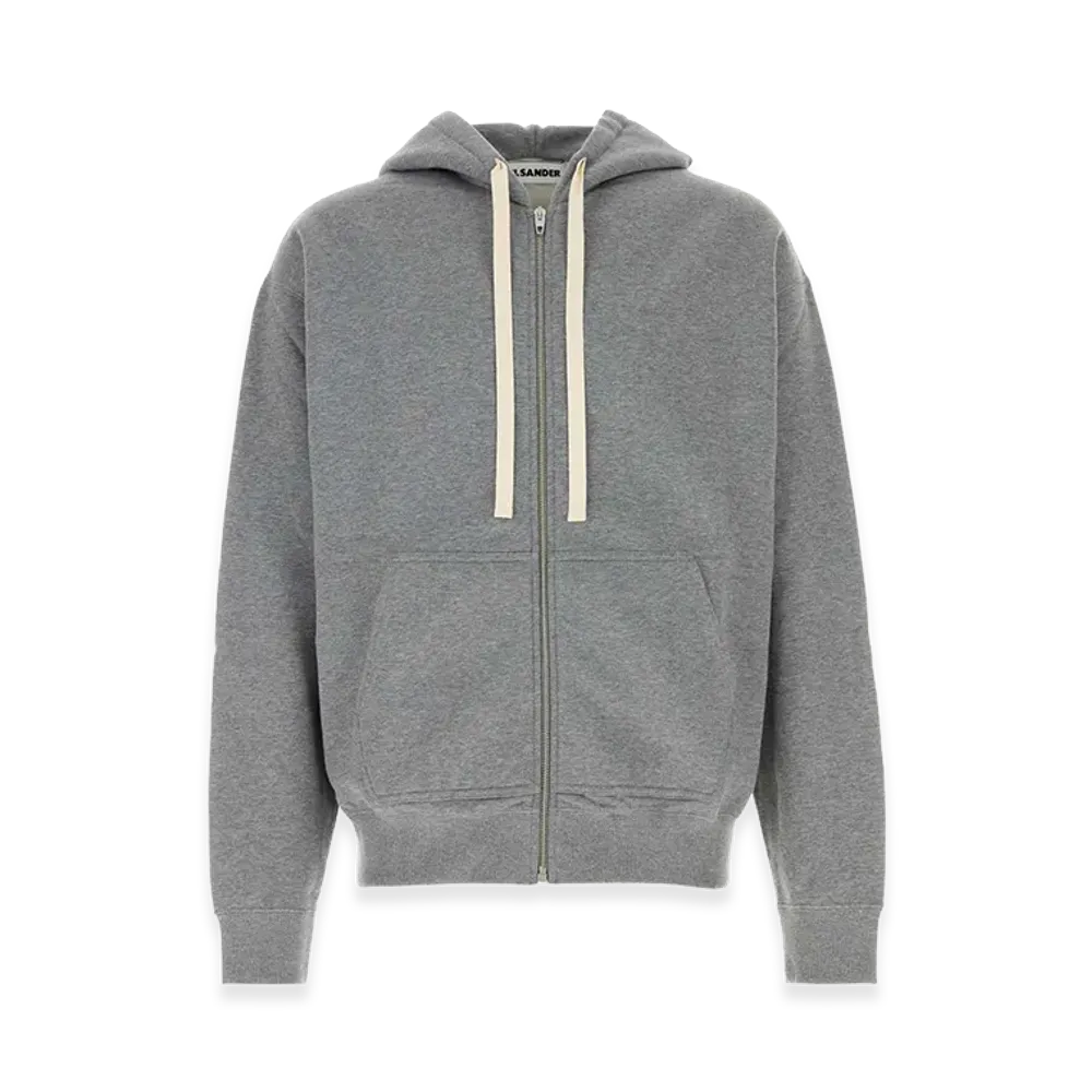 Jil Sander Cotton Hoodie "Gray"