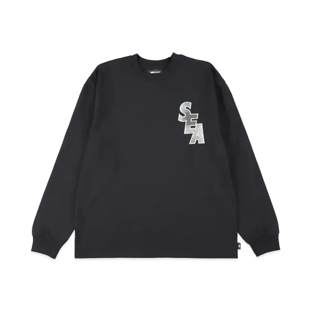 WIND AND SEA S_E_A (Flannel) L/S Tee "Black"