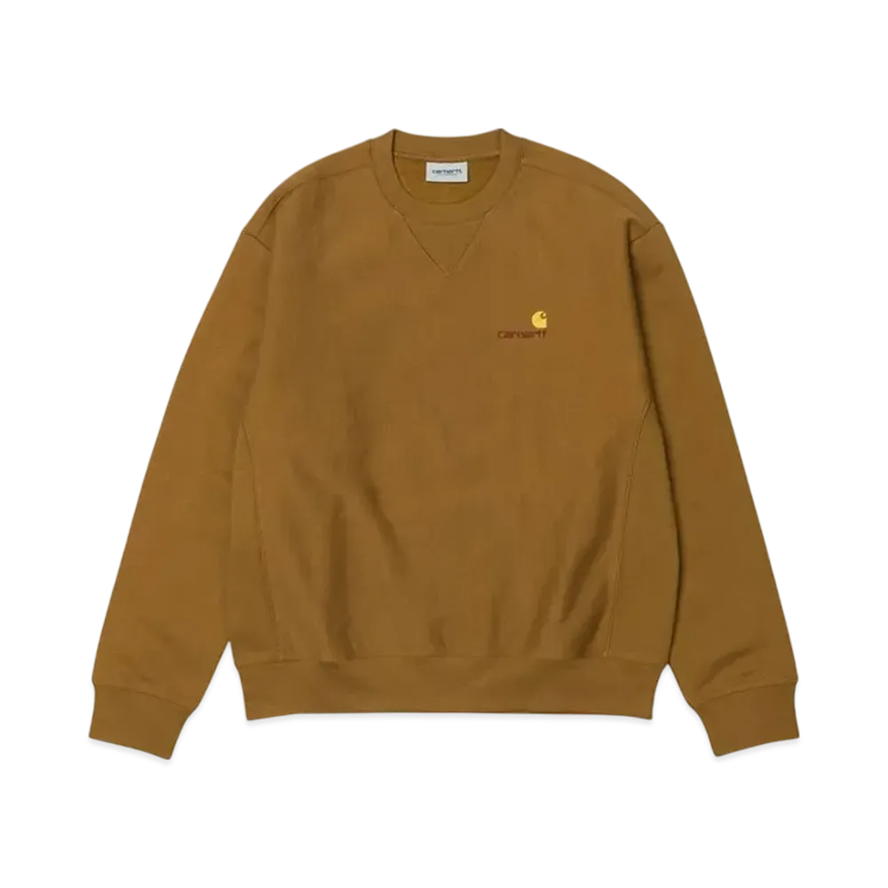 Carhartt WIP American Script Sweatshirt "Peanut"