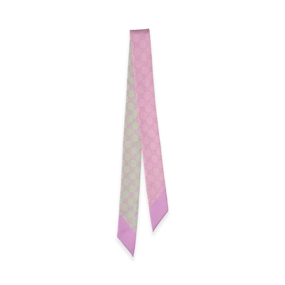 GUCCI Women's Printed Silk Reversible Foulard "Printed"