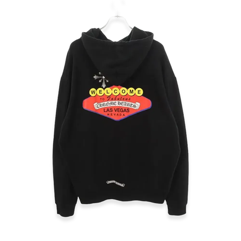 Chrome Hearts Las Vegas Exclusive Back Logo Pullover Hoodie "Black"