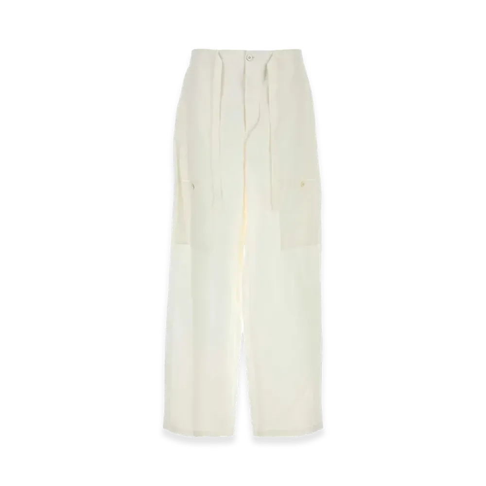 Jil Sander Linen Cargo Pant "White"