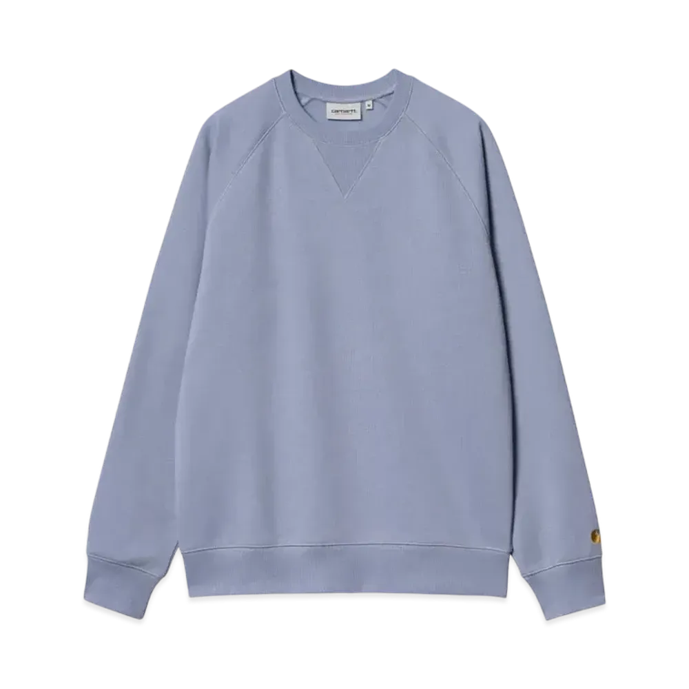Carhartt WIP Chase Sweat "Charm Blue/Gold"
