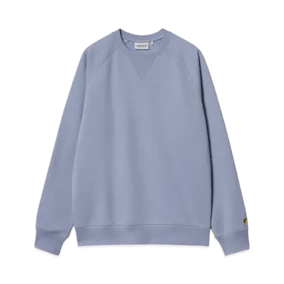 Carhartt WIP Chase Sweat "Charm Blue/Gold"