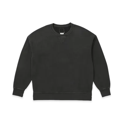 visvim Jumbo SB Sweat L/S DMGD "Black"
