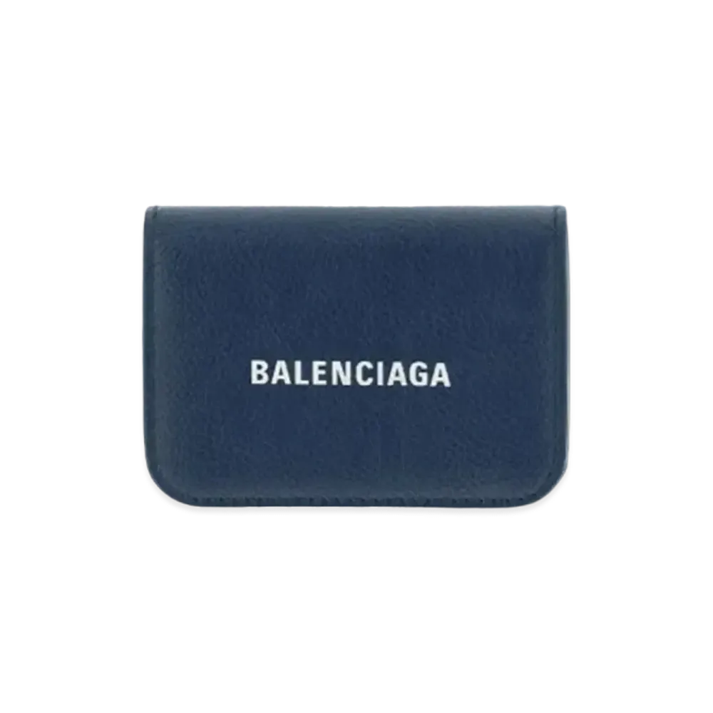 BALENCIAGA Cash Mini Wallet "Blue"