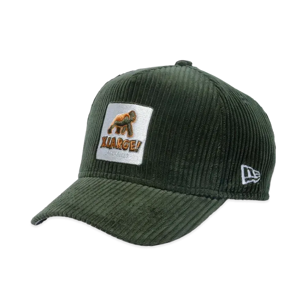 XLARGE x NEW ERA WALKING APE SNAPBACK CORDUROY CAP "Olive"