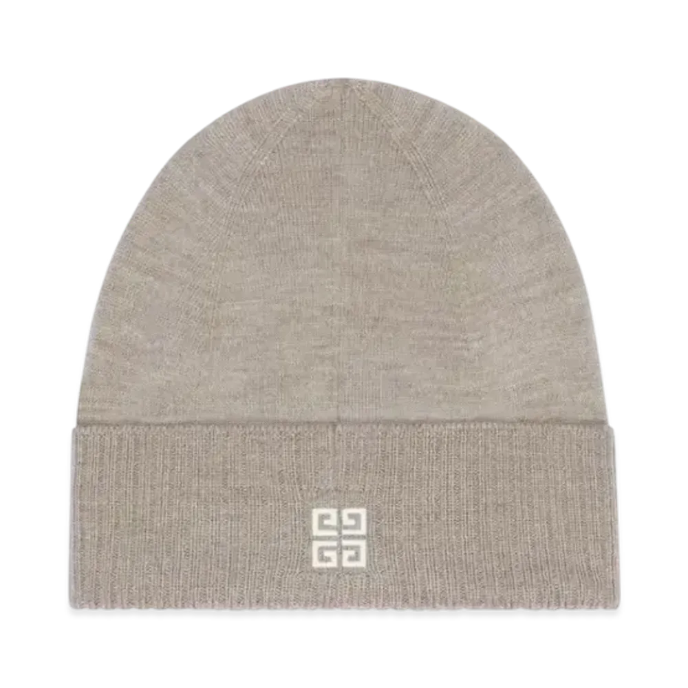 GIVENCHY 4G Beanie In Wool "Taupe"