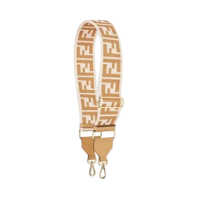 FENDI Strap You Ribbon Shoulder Strap "Beige"