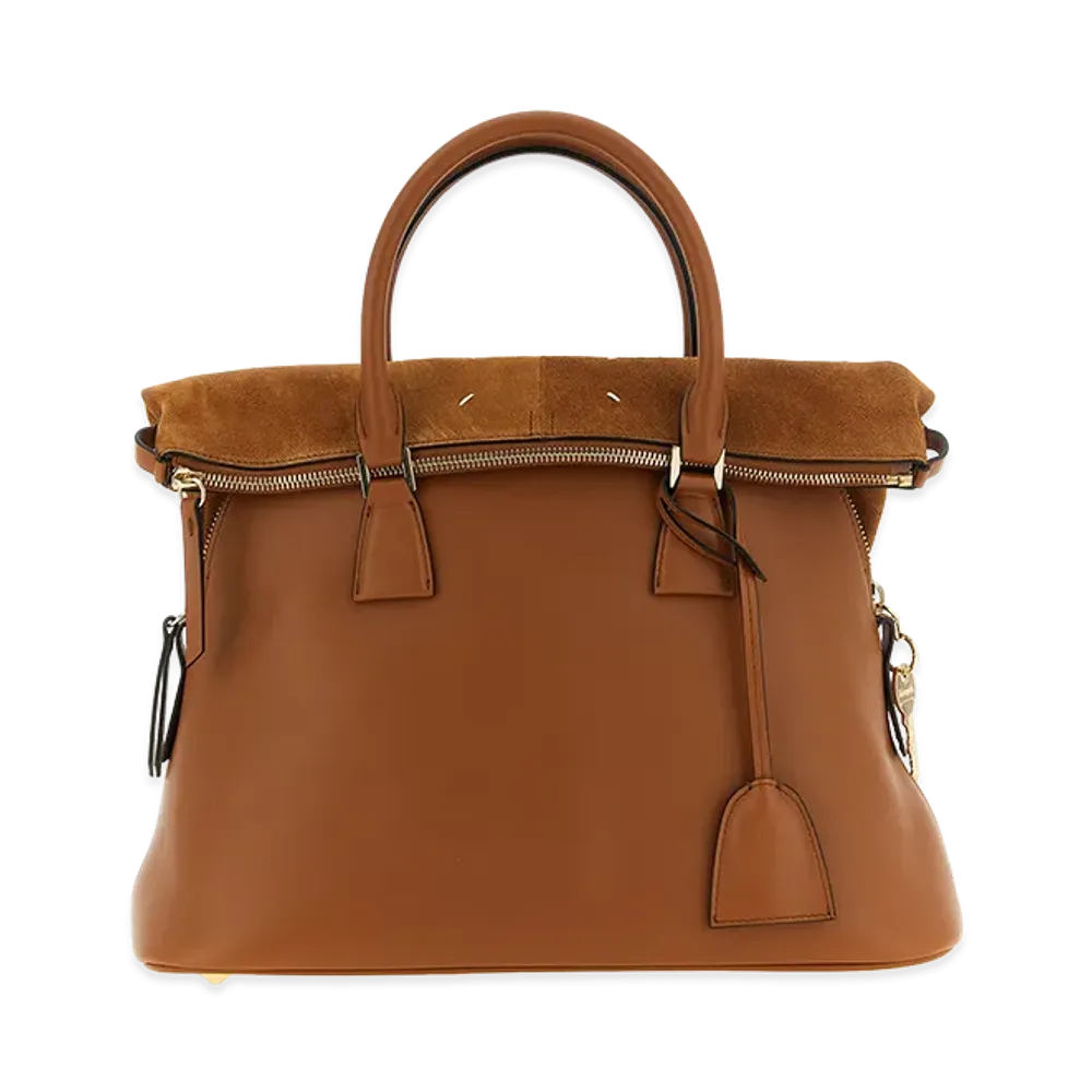 Maison Margiela Women's 5AC Soft Medium Shoulder Bag "Brown"
