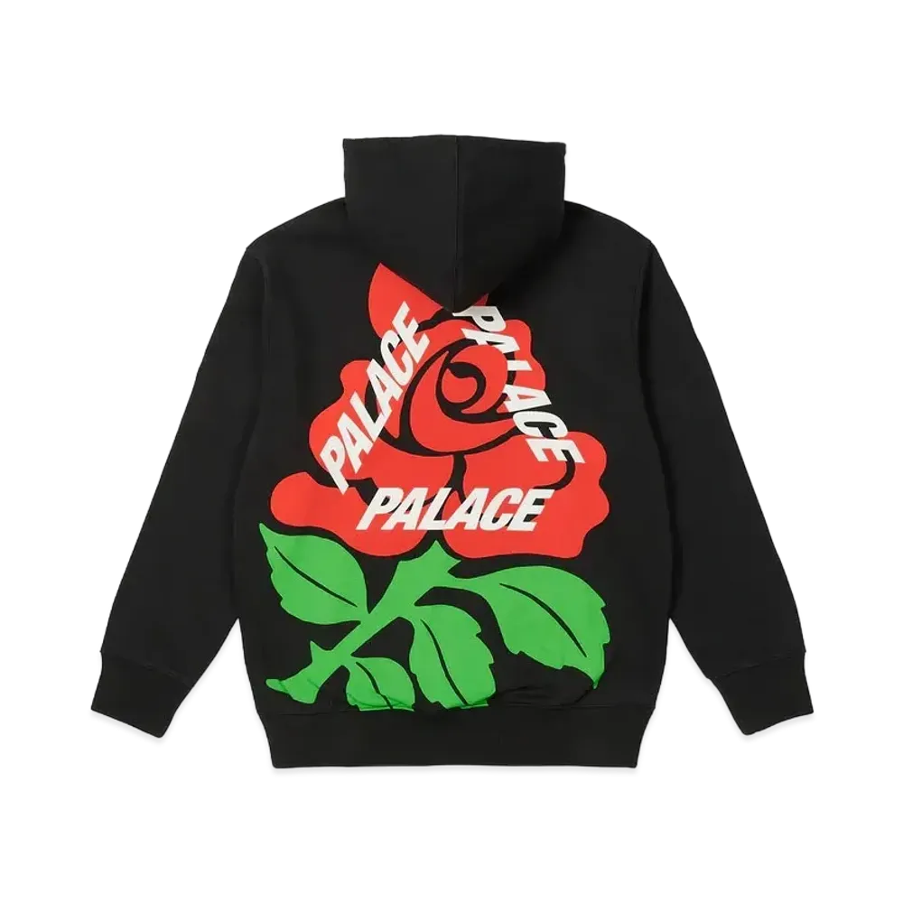 PALACE ENGLISH ROSE HOOD "Black"