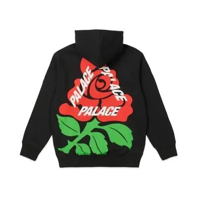 PALACE ENGLISH ROSE HOOD "Black"