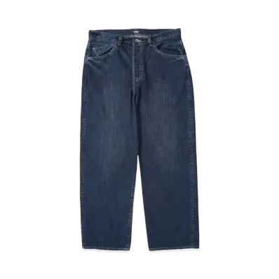 PORTER CLASSIC STEINBECK DENIM PANTS "NAVY"